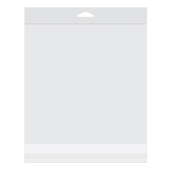 Sachet à trou de suspension refermable à transparence cristalline 21x20.5cm (100 pièces) [HB88S]