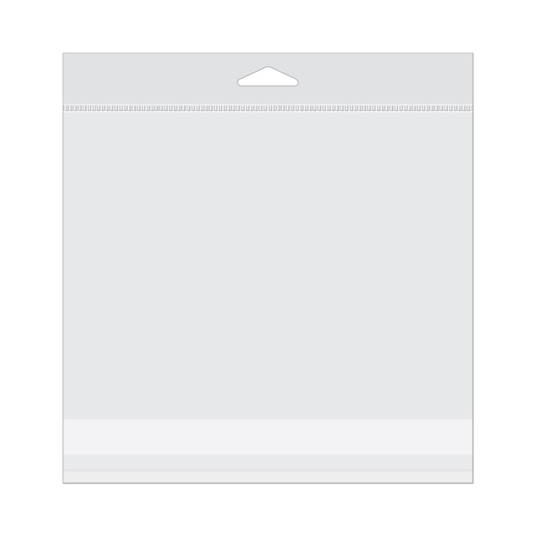 Sachet à trou de suspension refermable à transparence cristalline 20.3x15.2cm (100 pièces) [HB8X6E]