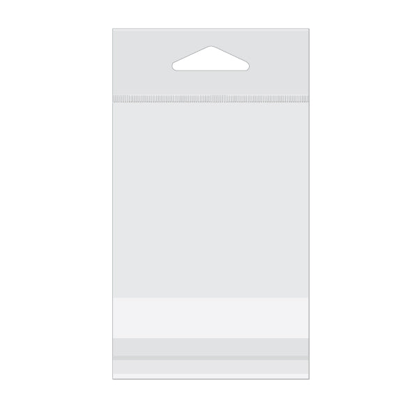 Sachet refermable à trou de suspension euro et transparence cristalline 7.6x7.6cm (500 pièces) [J3]