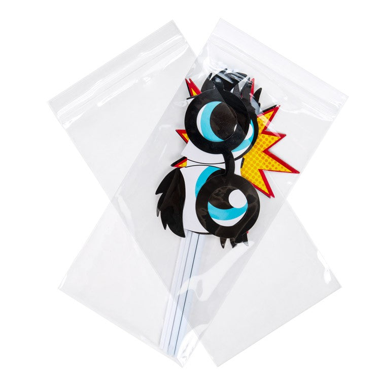 Sachet zip à transparence cristalline 12,7x25,4cm (100 pièces) [ZC510]