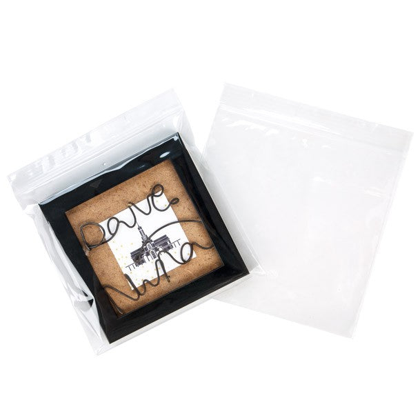 Sachet zip à transparence cristalline avec trou d'aération 15,2x15,2cm (100 pièces) [ZC66V]