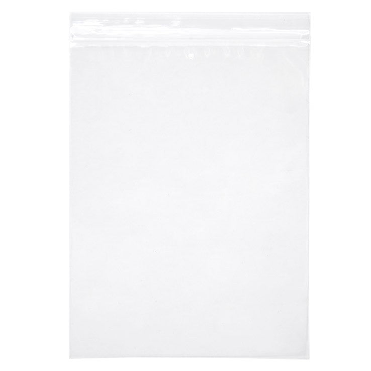 Sachet zip à transparence cristalline avec trou d'aération 15,2x20,3cm (100 pièces) [ZC68V]
