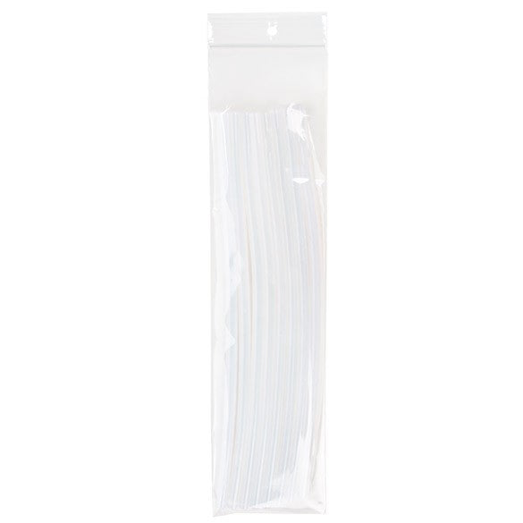 Sachet zip à transparence cristalline avec trou de suspension 7,6x30,5cm (100 pièces) [ZR312]