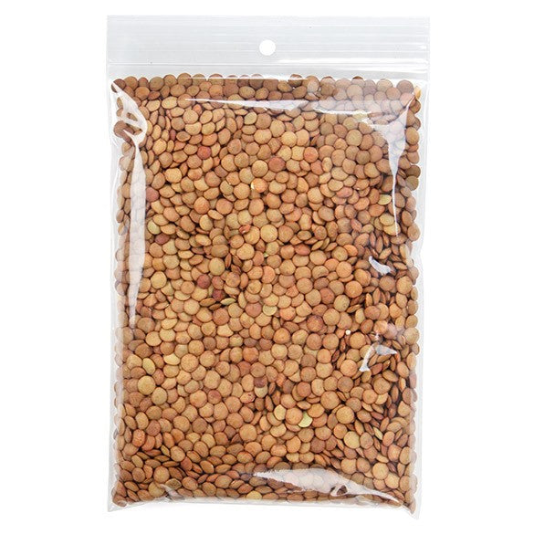 Sachet zip à transparence cristalline avec trou de suspension 12,7x17,8cm (100 pièces) [ZR57]