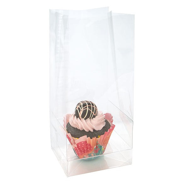 Sachets à Cupcake avec fond en papier 10,2x10,2x22,9cm (100 pièces) [CBG4XL]