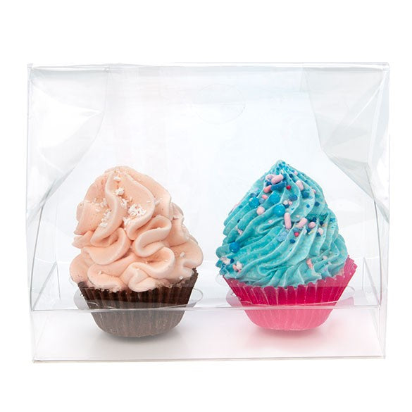 Sachets à Cupcake pour doubles minis cupcakes avec fond en papier 12.7x5.7x12.7cm (100 pièces) [CBG9]