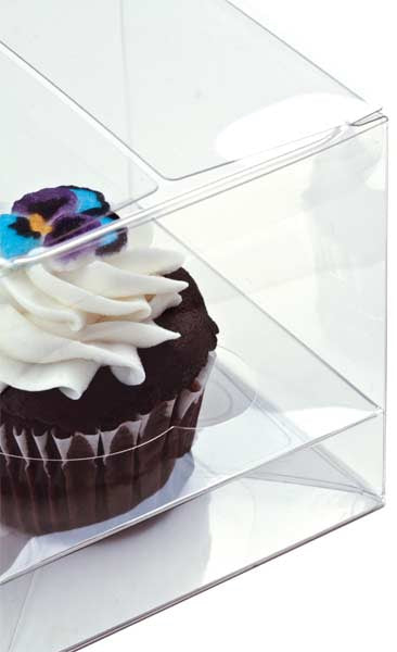 Boites à Cupcake pour doubles cupcakes 17.8 x 10.2 x 10.2cm (100 pièces) [CBS174]