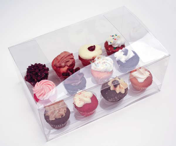 Boites à Cupcake pour une douzaine de minis cupcake 24,1x15,2x7,6cm (100 pièces) [CBS178]