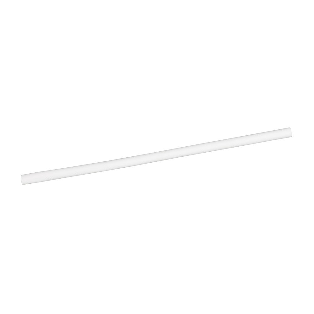 Paper jumbo drinking straws 23 cm, Ø 0.8 cm White (3450 pieces)