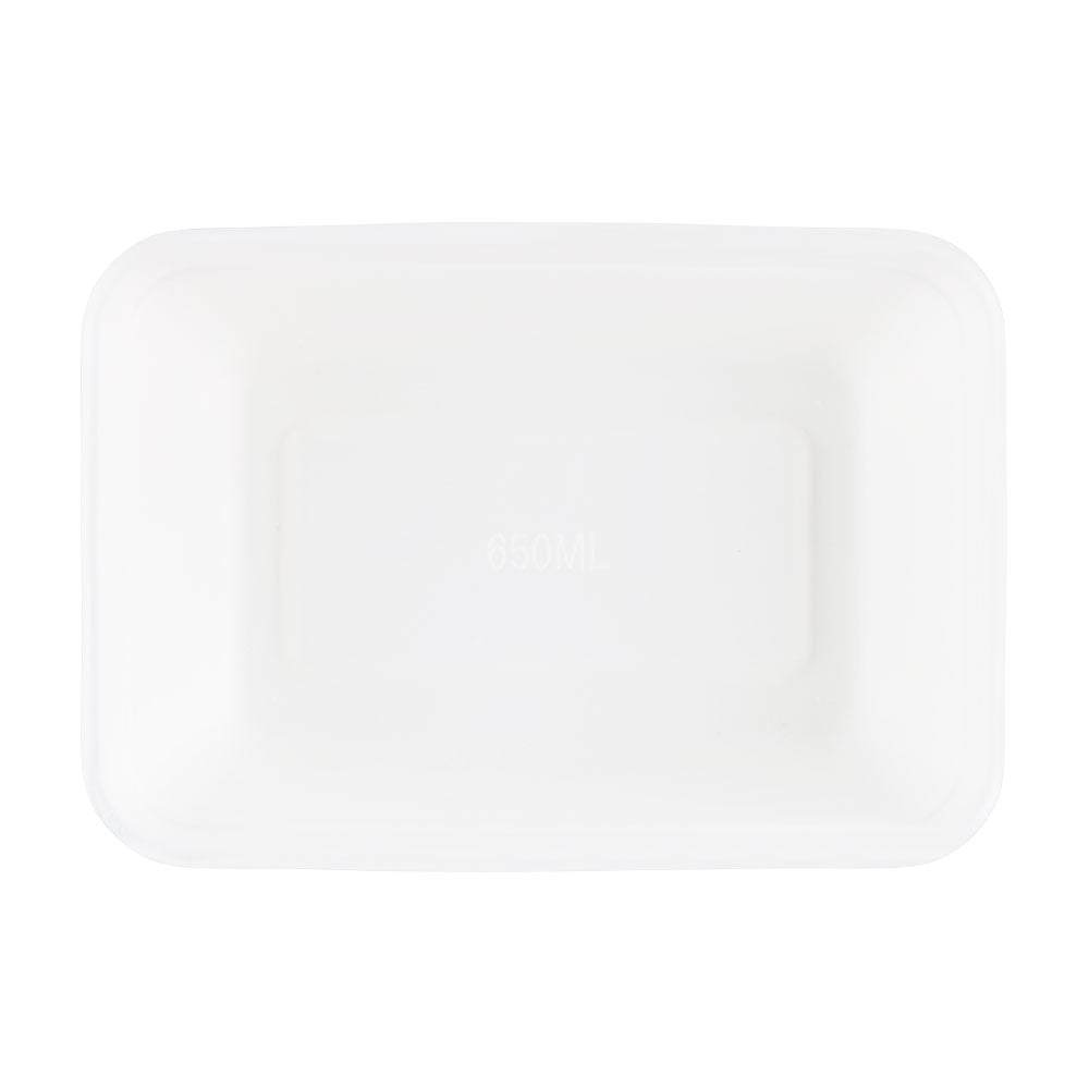 Barquette en canne à sucre 17x12x6 cm, 650 ml (500 pièces) [GB-DFC01226]