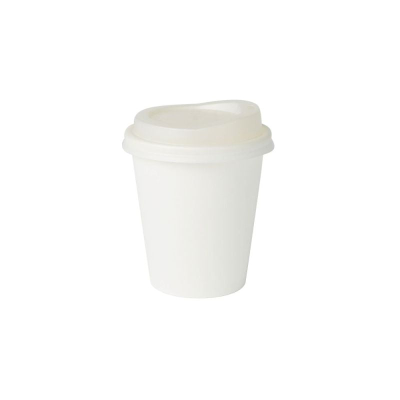 Tasse en carton 150 ml Ø 80 mm Blanc (1000 pièces) [GB-DHD04401]