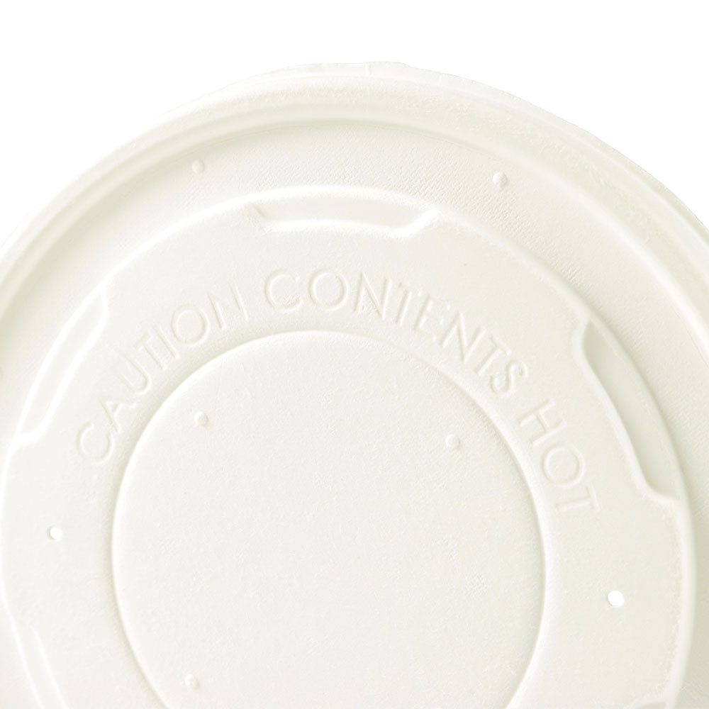 Couvercle plat en papier Ø 115 mm Blanc Fermé (500 pièces) [GB-DHD04501]