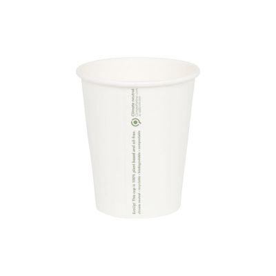 Tasse en carton 200 ml Ø 80 mm Blanc (1000 pièces) [GB-DHD04525]