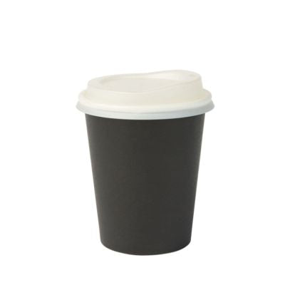 Tasse en carton 200 ml Ø 80 mm Noir (1000 pièces) [GB-DHD04527]