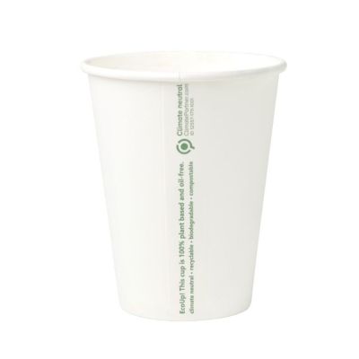 Tasse en carton 300 ml Ø 90 mm Blanc (1000 pièces) [GB-DHD04535]