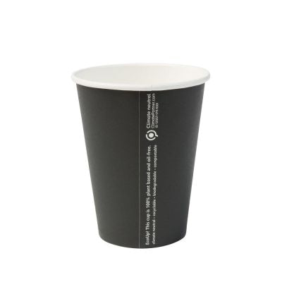 Tasse en carton 300 ml Ø 90 mm Noir (1000 pièces) [GB-DHD04537]