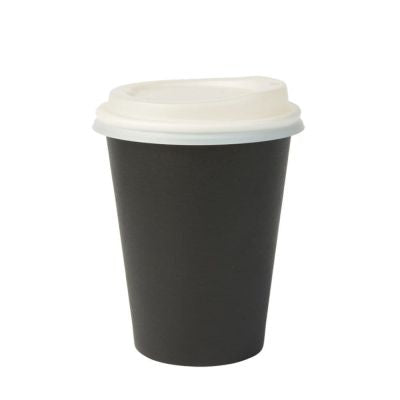 Tasse en carton 300 ml Ø 90 mm Noir (1000 pièces) [GB-DHD04537]