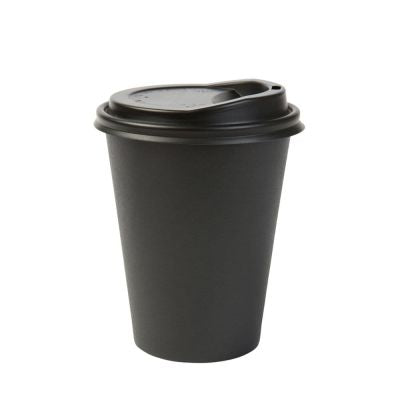 Tasse en carton 300 ml Ø 90 mm Noir (1000 pièces) [GB-DHD04537]