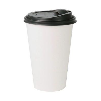 Tasse en carton 400 ml Ø 90 mm Blanc (1000 pièces) [GB-DHD04545]