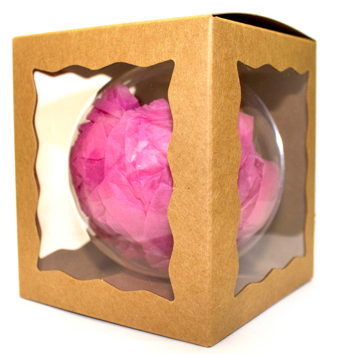 Boule en plastique transparent 10cm (25 pièces) [PEP-1002101]