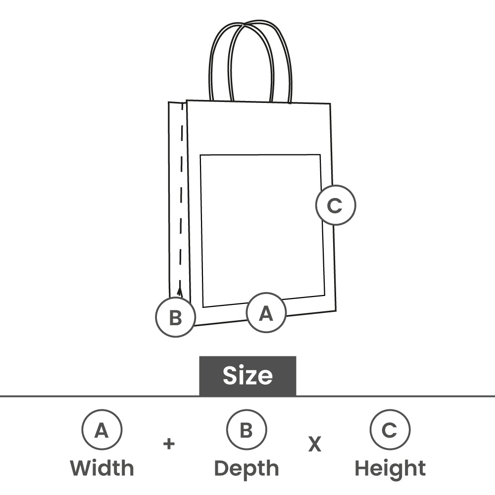 Sacs cadeaux avec fenêtre et étiquette 11,5+6,4x14,5cm Kraft (100 pièces) [FP-DPT097]