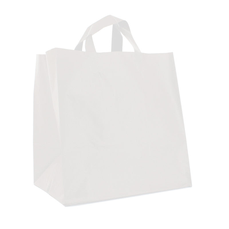 Sac plastique pour repas 21 + 15 x 19 cm blanc (250 pcs) [FP-DQL014]