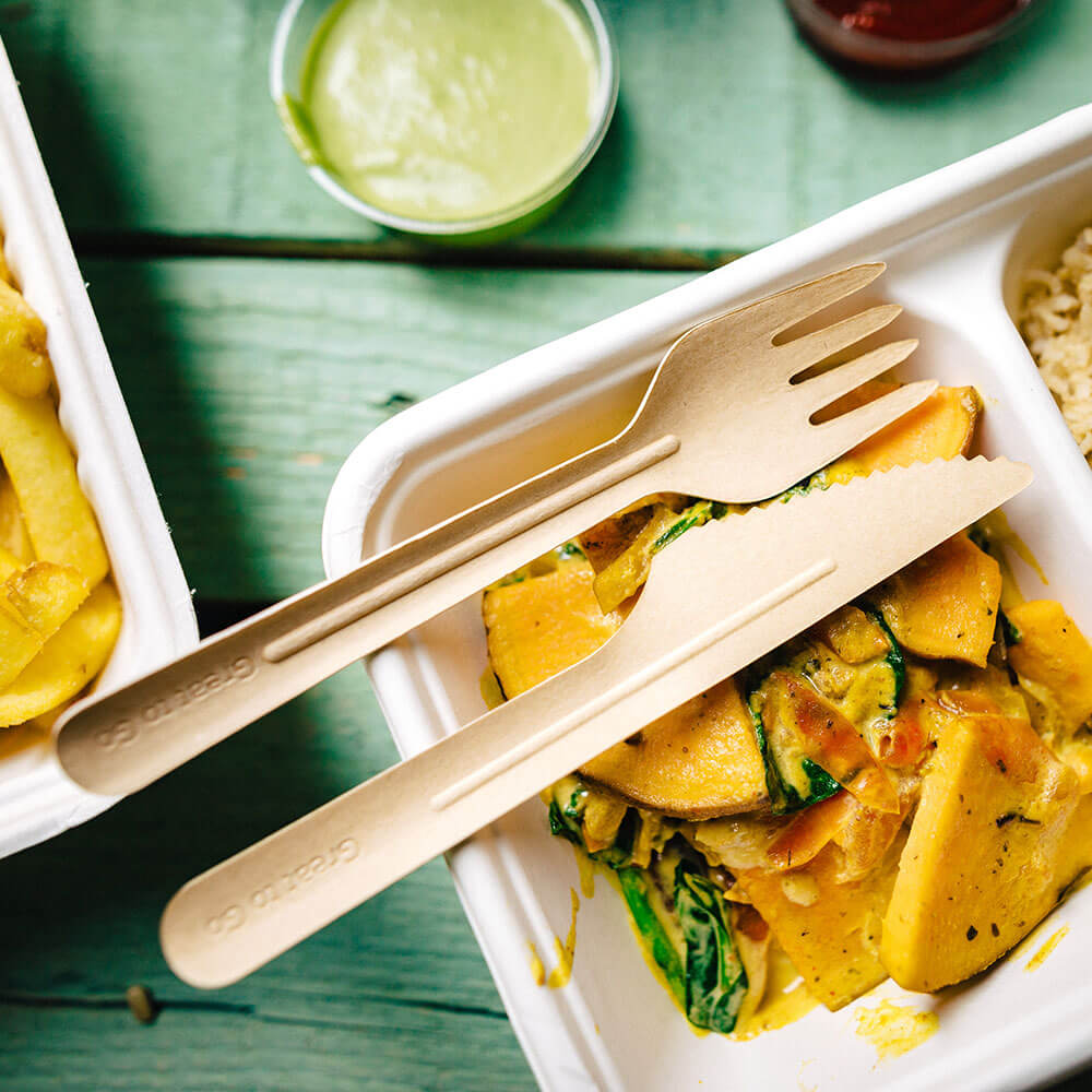 Fourchette en papier 16,5 cm brun (1000 pièces) [GB-DSE06360]