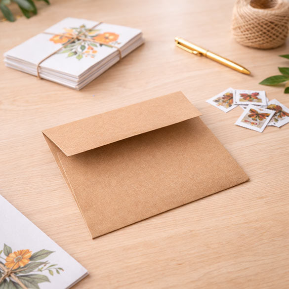 Enveloppe Brune 13.0 x 9.2cm (50 Pièces) [EB30]
