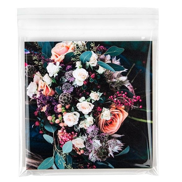 Sachet Écologique haute qualité refermable à rabat 17x16.7cm (100 pièces) [GC6X6M]