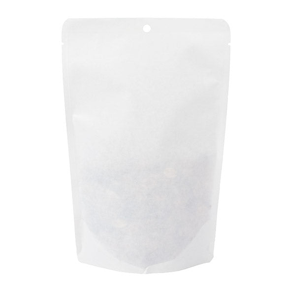 Sachet Doypack Ecologique Kraft Blanc 14,9x8,9x23,2 cm (100 pièces) [SUPEK7W]