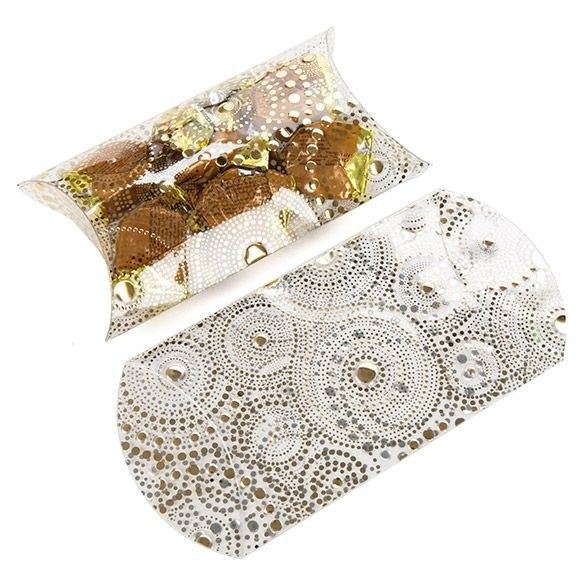 Berlingot avec revêtement fin Or 10 x 4 x 17 cm (25 pièces) [FS205]