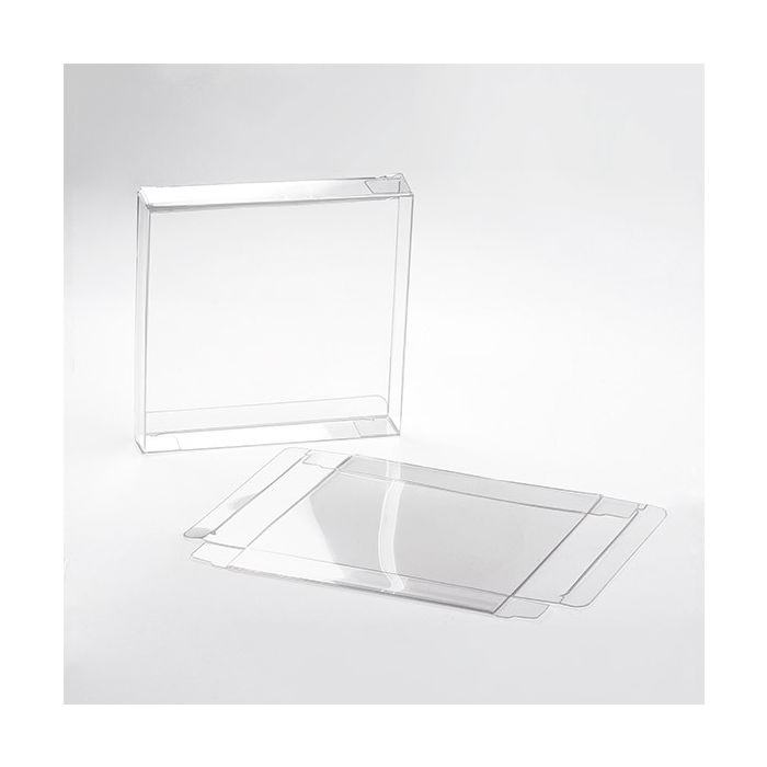 Plastic Gift Boxes 13.7x1.6x14.5cm Crystal Clear