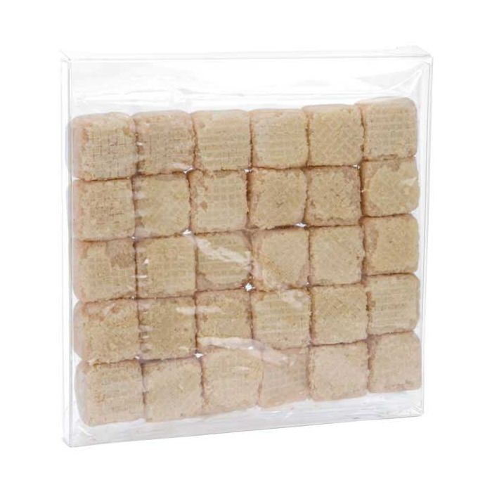 Boites cadeau plastique à transparence cristalline 13.7x1.6x14.5cm (25 Pièces) [FB12]