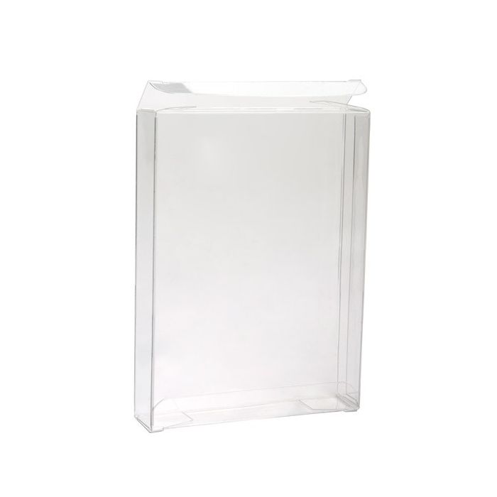 Boites cadeau plastique à transparence cristalline 9.5x2.1x13.2cm (25 Pièces) [FB129]