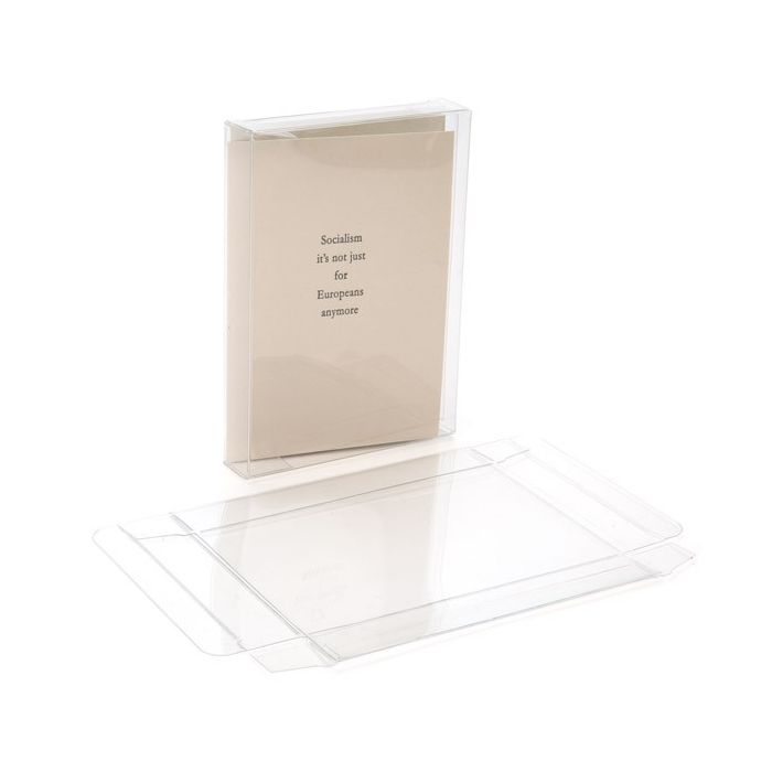 Boites cadeau plastique à transparence cristalline 9.5x2.1x13.2cm (25 Pièces) [FB129]
