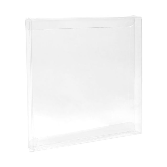 Boites cadeau plastique à transparence cristalline 15.6x1.6x15.4cm (25 Pièces) [FB13]
