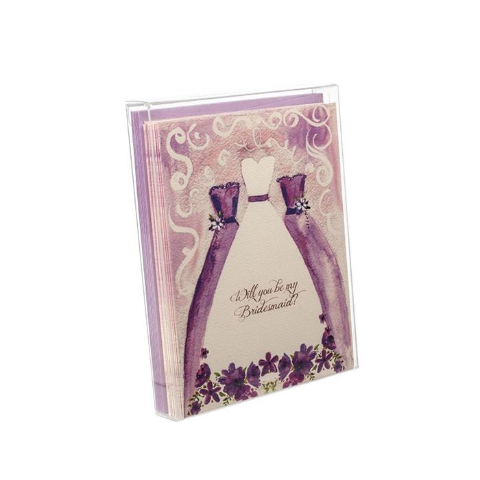 Boites cadeau plastique à transparence cristalline 11.4x2.1x14.9cm (25 Pièces) [FB27]