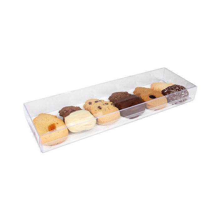 Boites cadeau plastique 7,6x2,5x25,4 cm Transparence Cristalline (25 pièces) [FB301]