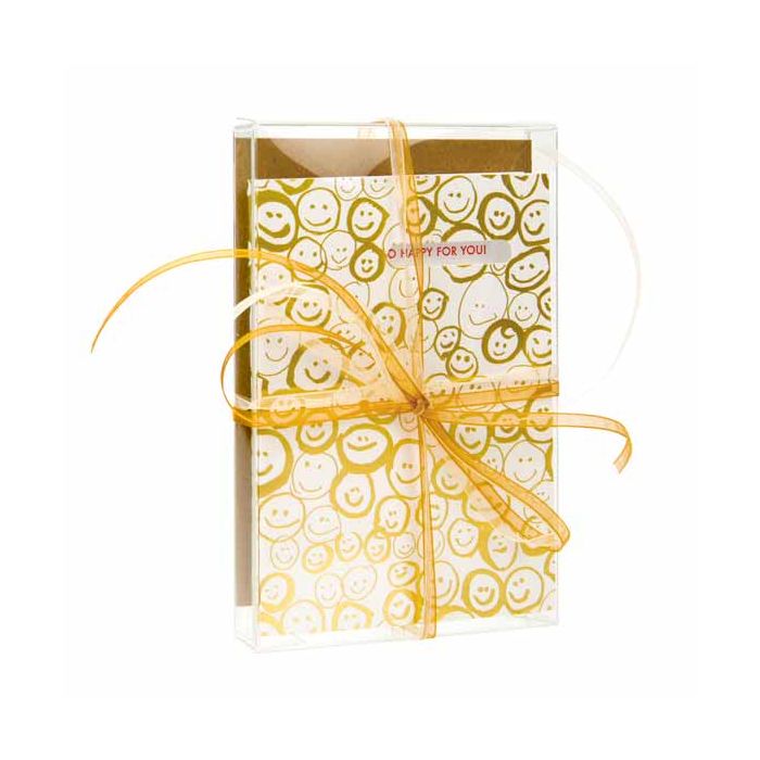 Boites cadeau plastique à transparence cristalline 9.2x1.6x14.3cm (25 Pièces) [FB33]