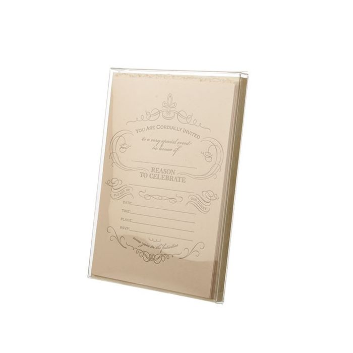 Boites cadeau plastique à transparence cristalline 13.7x1.3x18.7cm (25 Pièces) [FB4]