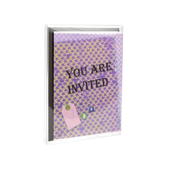 Boites cadeau plastique à transparence cristalline 9.7x1.6x17.3cm (25 Pièces) [FB66]