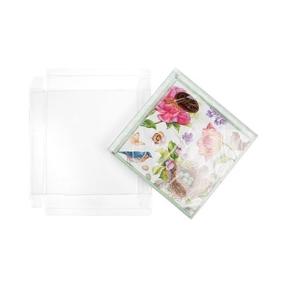 Boites cadeau plastique à transparence cristalline 18.1x2.5x18cm (25 Pièces) [FB70]