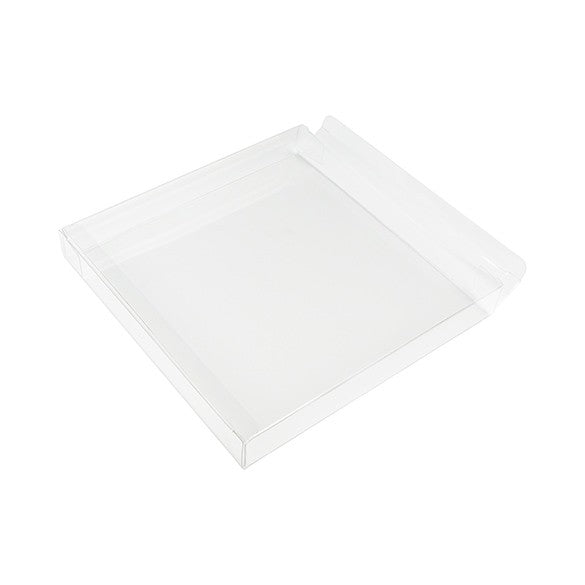 Boites cadeau plastique à transparence cristalline 18.1x2.5x18cm (25 Pièces) [FB70]