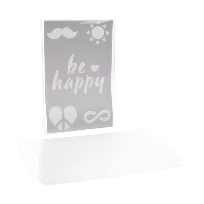 Boites cadeau plastique à transparence cristalline 14.5x1.3x22.2cm (25 Pièces) [FB8]