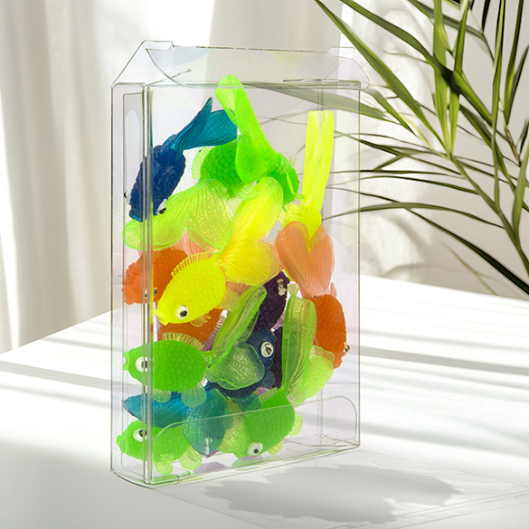 Boites cadeau plastique à transparence cristalline 7x1.6x9.5cm (25 Pièces) [FB92]