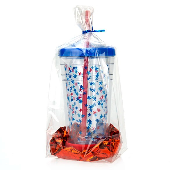 Sachet SOS à fond plat transparence cristalline 10.2x7.6x25.4cm (100 pièces) [FGCC5]