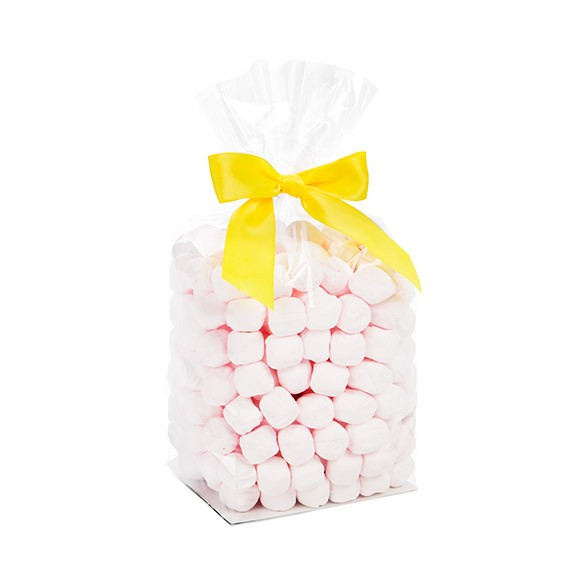 Sachet SOS à fond plat en papier et à transparence cristalline 10.2x7.6x25.4cm (100 pièces) [FGPB5]