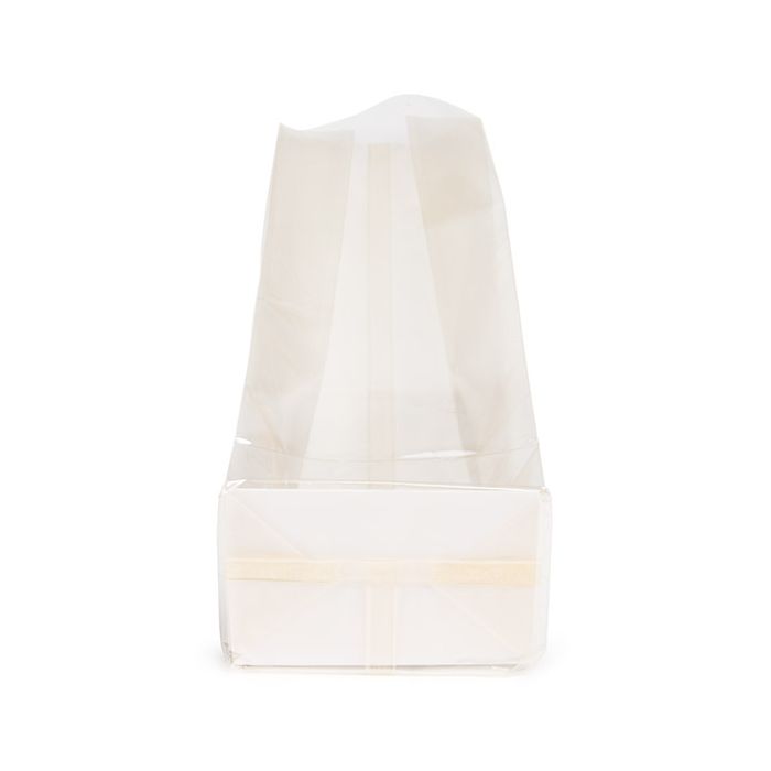 Sachet à soufflet à fond plat compostable à domicile 7x5,1x25,4cm avec insert en papier (100 pièces) [FGPBE17]