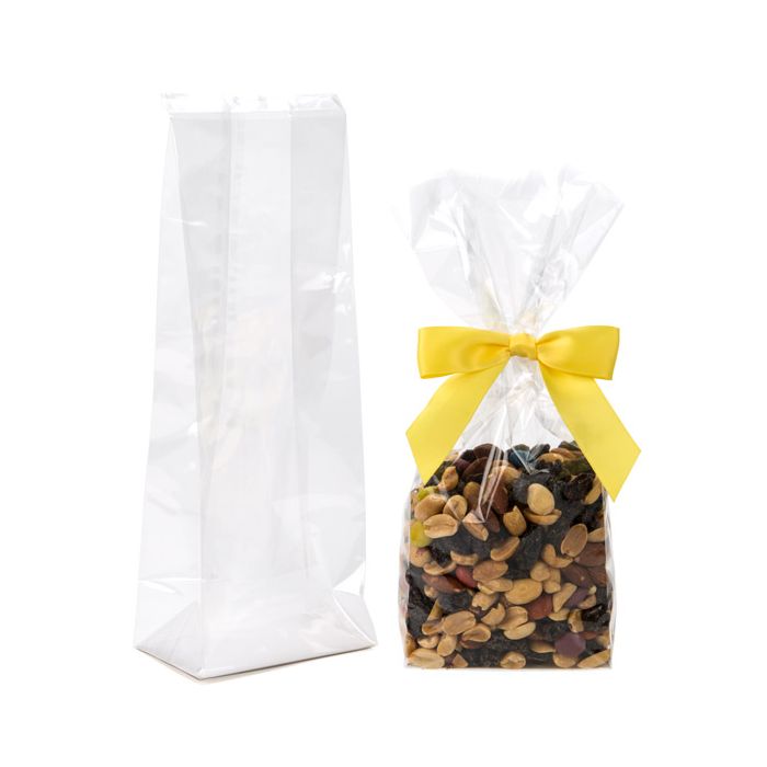 Sac à fond pliant thermoscellable 8.9x5.7x24.8cm avec insert en papier (100 pièces) [FGPBH15]