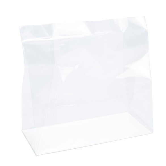 Sachet a soufflet et socle en papier ultra transparent 127x57x127 mm (100 pièces) [FGPBH18]